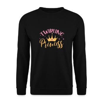 Baton Twirling Gymnastique Gymnastique Cadeau - Sweat-shirt Unisexe - noir - Devant - Alina (178cm) & Michal (187cm)