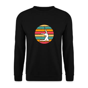 Baton Twirling Gymnastics Gymnastics Gift - Unisex Sweatshirt - black - Front - Alina (178cm) & Michal (187cm)