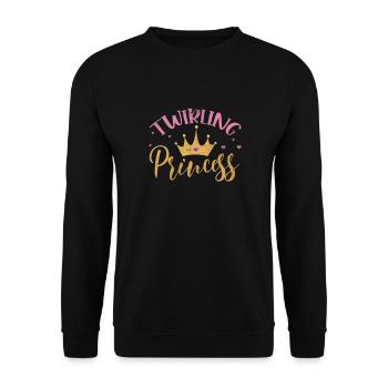 Baton Twirling - Unisex Sweatshirt - black - Front - Alina (178cm) & Michal (187cm)