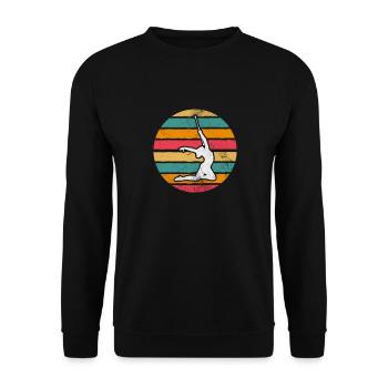 Baton Twirling - Unisex Sweatshirt - black - Front - Alina (178cm) & Michal (187cm)
