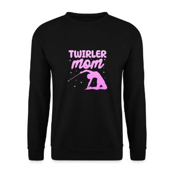 Baton Twirling Gymnastics Gymnastics Gift - Unisex Sweatshirt - black - Front - Alina (178cm) & Michal (187cm)