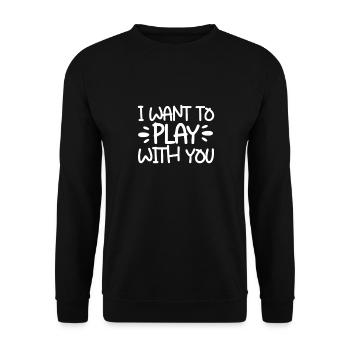 Sadomaso BDSM Dominatrix SM Sado Maso Cadeau - Sweat-shirt Unisexe - noir - Devant - Alina (178cm) & Michal (187cm)