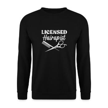 Kosmetikerin - Unisex Pullover - Schwarz - Vorne - Alina (178cm) & Michal (187cm)