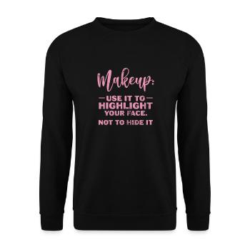 Kosmetikerin - Unisex Pullover - Schwarz - Vorne - Alina (178cm) & Michal (187cm)