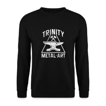 Blacksmith - Unisex Sweatshirt - black - Front - Alina (178cm) & Michal (187cm)