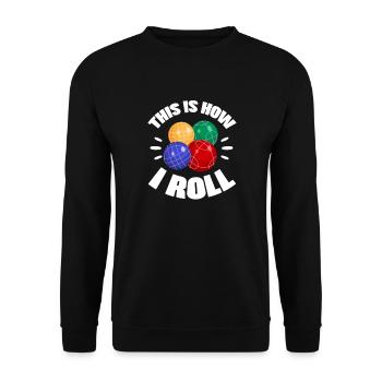Bocce Bocce Ball Bouler Boulen Cadeau - Sweat-shirt Unisexe - noir - Devant - Alina (178cm) & Michal (187cm)