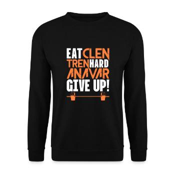 Bodybuilder Body Building Fitness Gym Cadeau - Sweat-shirt Unisexe - noir - Devant - Alina (178cm) & Michal (187cm)