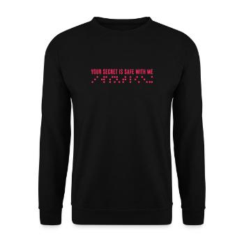 Braille Braille Blind Gift - Sweat-shirt Unisexe - noir - Devant - Alina (178cm) & Michal (187cm)