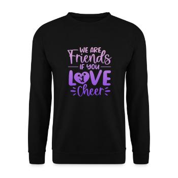 Cheerleader - Unisex Pullover - Schwarz - Vorne - Alina (178cm) & Michal (187cm)
