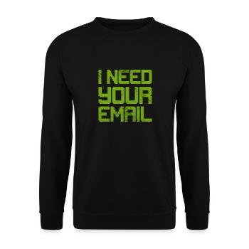 Hacker - Unisex Pullover - Schwarz - Vorne - Alina (178cm) & Michal (187cm)