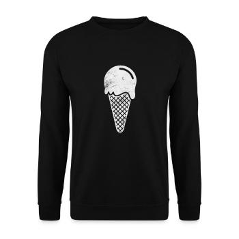 Glace - Sweat-shirt Unisexe - noir - Devant - Alina (178cm) & Michal (187cm)