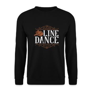 Linedance - Unisex Pullover - Schwarz - Vorne - Alina (178cm) & Michal (187cm)