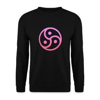Sadomaso BDSM Femdom SM Sado Maso Gift - Unisex Sweatshirt - black - Front - Alina (178cm) & Michal (187cm)