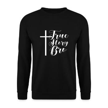 Bible Bible Versets chrétiens Don de Jésus - Sweat-shirt Unisexe - noir - Devant - Alina (178cm) & Michal (187cm)