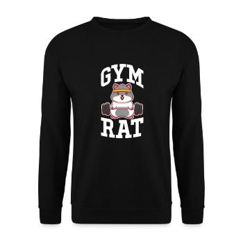 Bodybuilder Body Building Fitness Gym Cadeau - Sweat-shirt Unisexe - noir - Devant - Alina (178cm) & Michal (187cm)