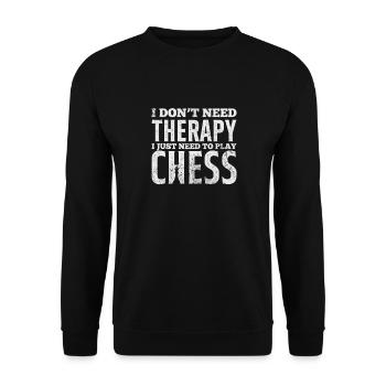 Chess - Unisex Sweatshirt - black - Front - Alina (178cm) & Michal (187cm)
