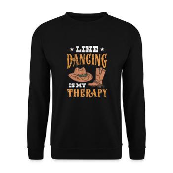 Linedance - Unisex Pullover - Schwarz - Vorne - Alina (178cm) & Michal (187cm)