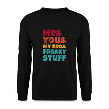 Sadomaso - Unisex Sweatshirt - black - Front - Alina (178cm) & Michal (187cm)