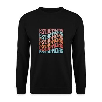 Beautician Cosmetic Makeup Gift - Unisex Sweatshirt - black - Front - Alina (178cm) & Michal (187cm)