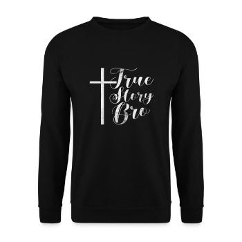 Bible - Unisex Sweatshirt - black - Front - Alina (178cm) & Michal (187cm)