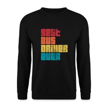 Busfahrer - Unisex Pullover - Schwarz - Vorne - Alina (178cm) & Michal (187cm)