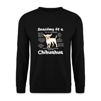 Chihuahua Dog Dog School Dog Owner Gift - Unisex Sweatshirt - black - Front - Alina (178cm) & Michal (187cm)