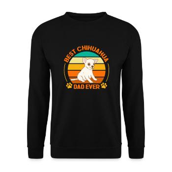 Chihuahua chien chien école chien propriétaire cadeau - Sweat-shirt Unisexe - noir - Devant - Alina (178cm) & Michal (187cm)