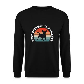 Chihuahua chien chien école chien propriétaire cadeau - Sweat-shirt Unisexe - noir - Devant - Alina (178cm) & Michal (187cm)