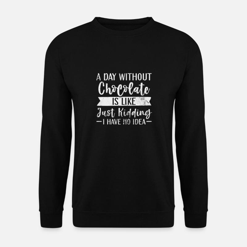 Chocolate - Unisex Sweatshirt - black