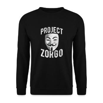 Hacker - Unisex Sweatshirt - black - Front - Alina (178cm) & Michal (187cm)