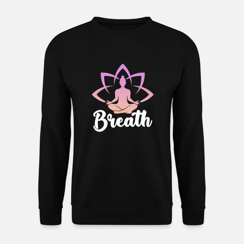 Meditation Meditating Zen Yoga Gift - Unisex Sweatshirt - black
