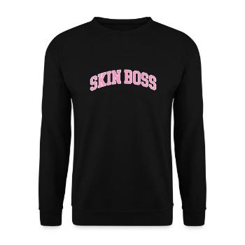 Beautician Cosmetic Makeup Gift - Unisex Sweatshirt - black - Front - Alina (178cm) & Michal (187cm)