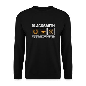 Blacksmith - Unisex Sweatshirt - black - Front - Alina (178cm) & Michal (187cm)