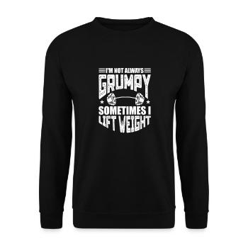 Bodybuilder Body Building Fitness Gym cadeau - Sweat-shirt Unisexe - noir - Devant - Alina (178cm) & Michal (187cm)