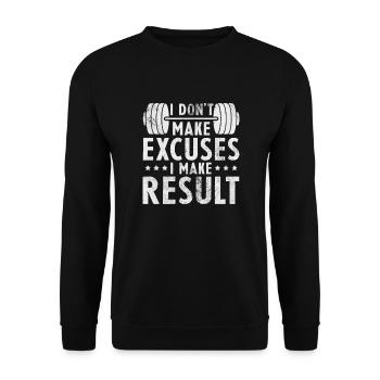 Bodybuilder - Unisex Pullover - Schwarz - Vorne - Alina (178cm) & Michal (187cm)