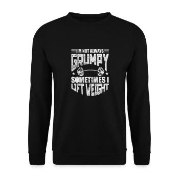 Bodybuilder - Unisex Pullover - Schwarz - Vorne - Alina (178cm) & Michal (187cm)