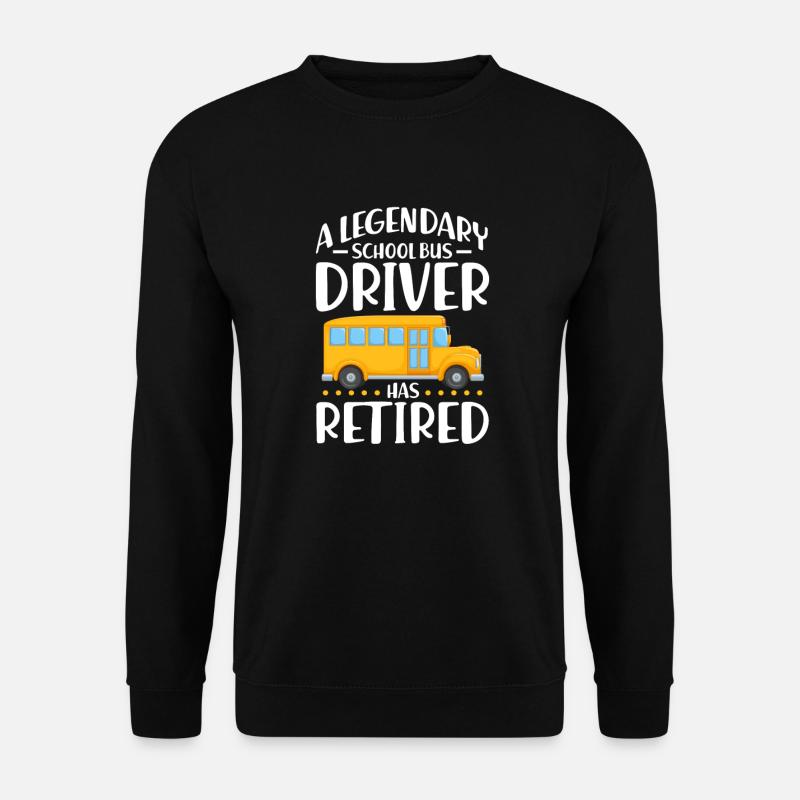 Busfahrer Busfahrerin Bus Schuhlbus Geschenk - Unisex Pullover - Schwarz