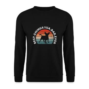 Chihuahua - Unisex Sweatshirt - black - Front - Alina (178cm) & Michal (187cm)