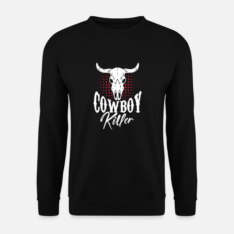 Cowboy Cowboy Boots Western Gift - Unisex Sweatshirt - black