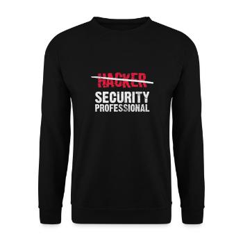 Hacker - Unisex Pullover - Schwarz - Vorne - Alina (178cm) & Michal (187cm)
