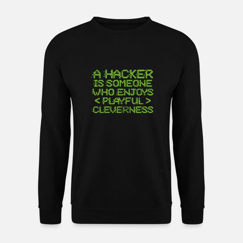 Hacker - Unisex Pullover - Schwarz