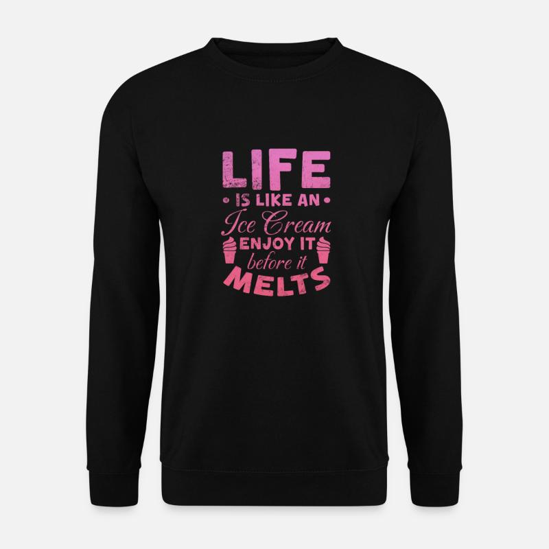 Eiscreme - Unisex Pullover - Schwarz