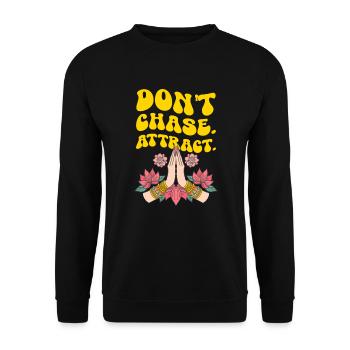 Méditation méditer Zen Yoga cadeau - Sweat-shirt Unisexe - noir - Devant - Alina (178cm) & Michal (187cm)
