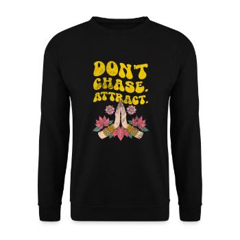 Méditation - Sweat-shirt Unisexe - noir - Devant - Alina (178cm) & Michal (187cm)