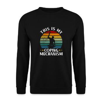 Blacksmith - Unisex Sweatshirt - black - Front - Alina (178cm) & Michal (187cm)