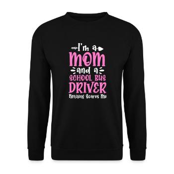 Bus Driver Bus Driver Bus Schuhlbus Gift - Unisex Sweatshirt - black - Front - Alina (178cm) & Michal (187cm)