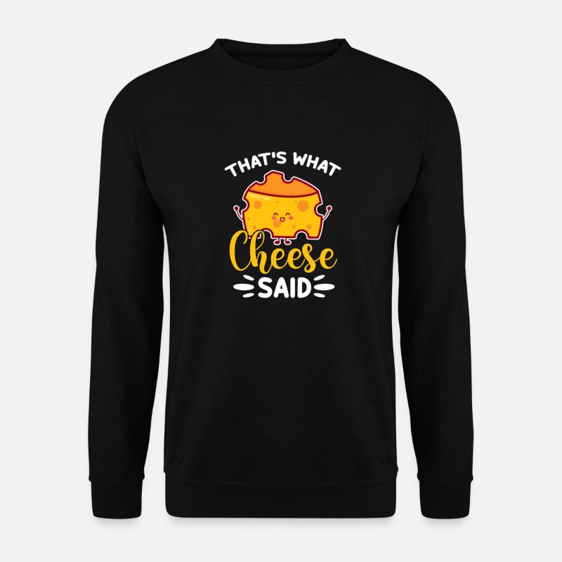 Cheese Cheesecake Food Gift - Unisex Sweatshirt - black