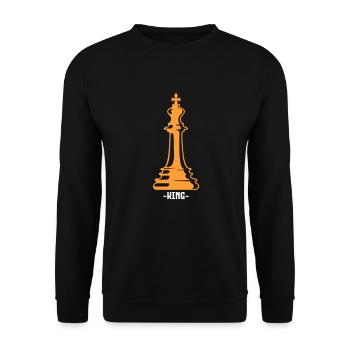 Chess Chessboard Checkmate Chess Player - Unisex Sweatshirt - black - Front - Alina (178cm) & Michal (187cm)