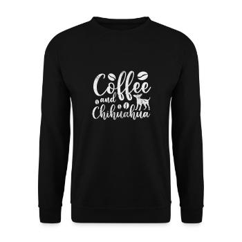 Chihuahua - Unisex Sweatshirt - black - Front - Alina (178cm) & Michal (187cm)