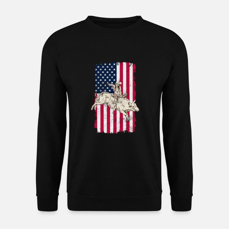 Cowboy - Unisex Pullover - Schwarz